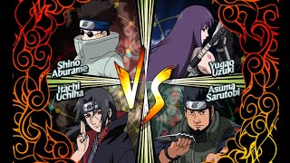 Shino VS Yugao VS Itachi VS Asuma  Naruto Clash of Ninja Revolution 2 [upl. by February]