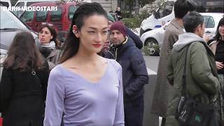 VIDEO Ai Tominaga 冨永 愛  Paris 3 march 2019 Fashion Week show Akris [upl. by Sofko]