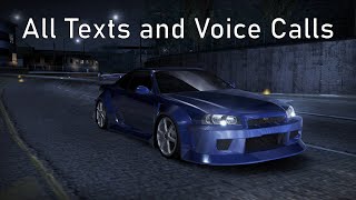 Need for Speed Carbon  All Texts and Voice Calls [upl. by Hadwin]