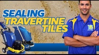 HOW TO SEAL TRAVERTINE TILES [upl. by Ranip]