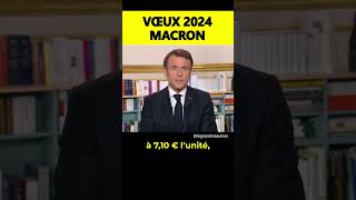 Les vœux 2024 de Macron  les JO 2024 [upl. by Annaet]