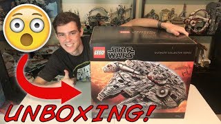 Unboxing The Biggest LEGO Set Ever  LEGO Star Wars 75192 UCS Millennium Falcon Unboxing  Haul [upl. by Bridgid]