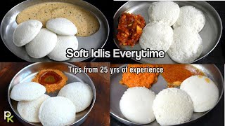 Soft Idli TipsHow to make Perfect Batter for Soft IdlisIdli Dosa Batter RecipeSpongy Idli Secrets [upl. by Siddon]