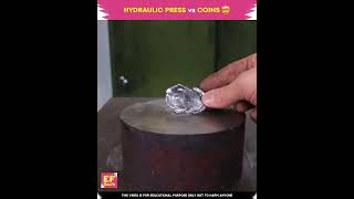 Hydraulic press VS Coins Earth fact in telugu shorts [upl. by Assil393]