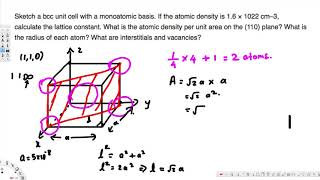 Body centered cubic structure 1  Physical Electronics [upl. by Herrington]