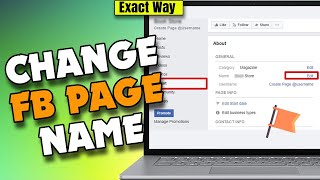 How to change facebook page name 2024 [upl. by Asirap]