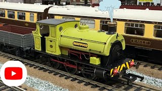 Hornby R3693 Class B2 Peckett 0 6 0ST No 4 quotSherwoodquot in Sherwood Colliery lined green with a train [upl. by Scheck]