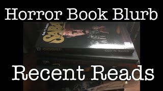 Recent Reads  Horror Book Blurb [upl. by Nirehtak928]