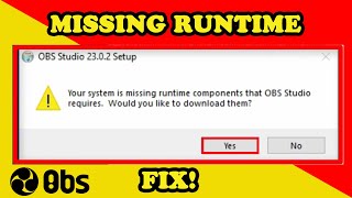 Fix OBS Installation Error Your System is Missing in Windows PC  Runtime error  ExPertInAll [upl. by Alemak]