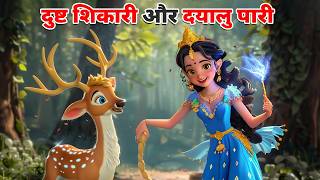 दुष्ट शिकारी और दयालु पारी DAYALU PARI KI KAHANI  BEDTIME STORIES  HINDI KAHANIYA  CARTOON STORY [upl. by Mallory]