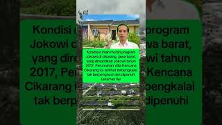 kondisi program rumah murah jokowi di cikarang terbengkalai tak berpenghuni beritaterbaru [upl. by Alit]