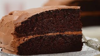 Simple Chocolate Cake Recipe Demonstration  Joyofbakingcom [upl. by Devi783]