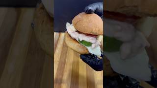 Rusk Beef Burger  Crunchy asmr shorts [upl. by Allix]