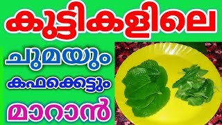 കുട്ടികളുടെ ചുമയും കഫക്കെട്ടും വളരെ വേഗത്തിൽ മാറാൻ ഒറ്റമൂലിHome Remedy For Cough and Cold [upl. by Waine]