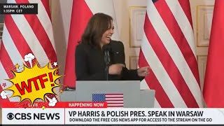 Kamala Harris Finds The Ukrainian Refugee Crisis Funny [upl. by Nelav]