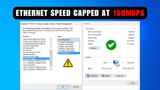 Fix Ethernet Speed Capped at 100Mbps on Windows 2024 Updated [upl. by Lati517]