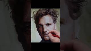 watercolcor portrait painting  Colin Firth 인물 수채화 그리기 인물화 초상화  콜린 퍼스 watercolor 수채화 shorts [upl. by Nyleaj]