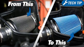 How to Clean amp Oil Your Cold Air Intake Filter  CAI Maintenance amp Cleaning [upl. by Won]