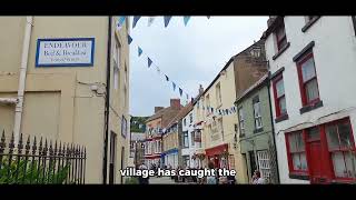 Scenic Aerial Tour Of Staithes North Yorkshire [upl. by Mandie]