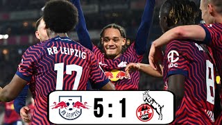 RB Leipzig vs Köln 50  RB Leipzig  FC Koeln Extended Highlights 2024 [upl. by Suiravad624]