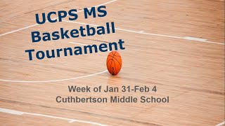 UCPS MS Basketball CHAMPIONSHIP FRIDAY [upl. by Steffi]