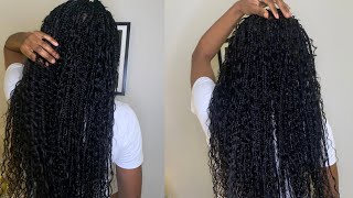 How to maintain boho knotless braids and reduce frizz  is it worth the hype [upl. by Adnirak928]