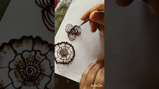 millionaire mehndi flowers momedian mehndi design subscribe share [upl. by Aiello279]