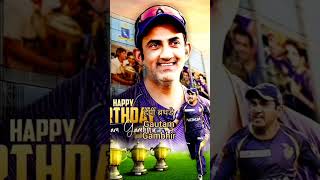 Happy Birthday Gautam Gambhir 🎁🎈shorts new headcoach 🔥teamindia gambhir ¦¦💥🎈💥¦¦ [upl. by Larual]