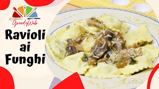 RICETTA RAVIOLI ai Funghi con Salsa di Funghi misti [upl. by Wengert434]