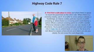 Avoid Accidents amp Stay Safe Essential Highway Code Rules for Pedestrians UK  135 DVLA DVSA [upl. by Ainafets]