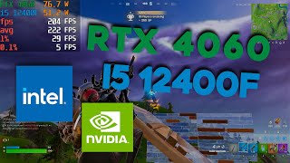 RTX 4060 8GB i5 12400f fortnite fps test battle royal chapter 2 remix fps frame feeze drop bug [upl. by Engedus]