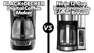 BLACKDECKER Digital Coffee Maker vs Ninja 12Cup Programmable Coffee BrewerWhich One Is Better [upl. by Naujet]