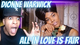 FIRST TIME HEARING  DIONNE WARWICK  ALL IN LOVE IS FAIR LIVE 1975  REACTION [upl. by Nimzzaj733]