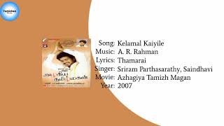 Azhagiya Tamizh Magan  Kelamal Kaiyile Song YT Music HD Audio [upl. by Esilrac]