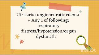 ANAPHYLAXIS CLINICAL CRITERIATINTINALLI EMERGENCY MEDICINE TEXTBOOK [upl. by Zurheide]