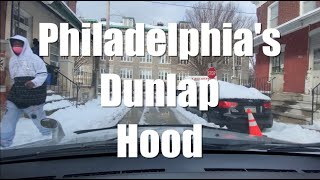 Driving Tour Philadelphias Dunlap Hood  West Philly Rent Friendly Community Small Area Narrated [upl. by Dorrej]