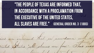 See the original Emancipation Proclamation and General Order No 3 June 2023 [upl. by Bitthia]