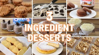 11 Easy 3Ingredient Desserts [upl. by Galasyn]