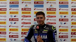 2024 Bennetts British Superbike Championship RD10 Donington Park Race 1 reactions [upl. by Naj]