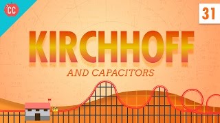 Capacitors and Kirchhoff Crash Course Physics 31 [upl. by Akinal]