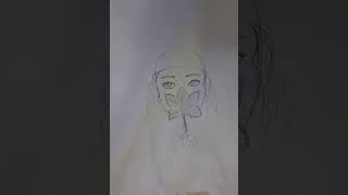 Chiroyli qiz rasmini chizish  Drawing a beautiful girl [upl. by Noiemad]