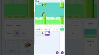 Scratch ile Flappy Bird Oyunu keşfet fyp fypシ゚viral scratch programming coding youtuber gam [upl. by Genet]