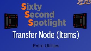 Transfer Node Items  Sixty Second Spotlight [upl. by Soigroeg]