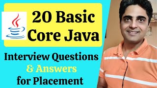 20 Basic Core Java Interview Questions amp Answers TCS Accenture Cognizant Infosys Wipro HCL [upl. by Raphael]