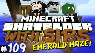 Minecraft Skyblock with Yogscast Sips 109  Emerald Maze [upl. by Dhiman]