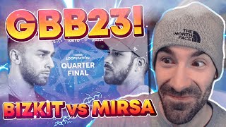 Reacting to BizKit 🇺🇸 vs MIRSA 🇫🇷  GBB 2023 WORLD LEAGUE  LOOPSTATION CHAMPIONSHIP  14 FINAL [upl. by Ahsiuqat296]