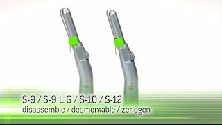 WampH S9S9 L GS10S12 disassemble and assemble surgical handpiece [upl. by Kessia325]