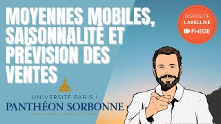 20 Moyennes mobiles saisonnalité et prévision des ventes [upl. by Sherr]