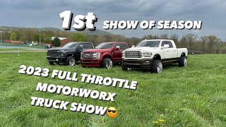 2023 FULL THROTTLE MOTORWORX TRUCK SHOW😎ROLLERS AT THE END🤘🏽 [upl. by Nuahsed874]