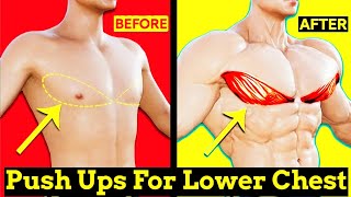 Best PushUps For Lower Chest That You Should Do At Home [upl. by Einittirb]